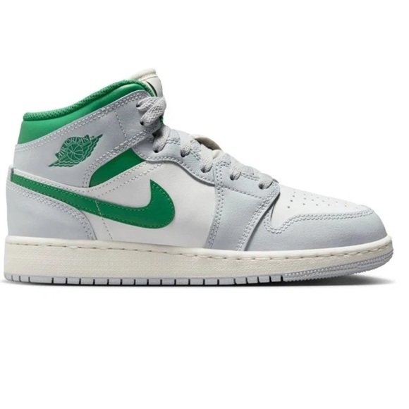 Jordan Kids Sneakers in Gray and Green - Picture 1 of 6